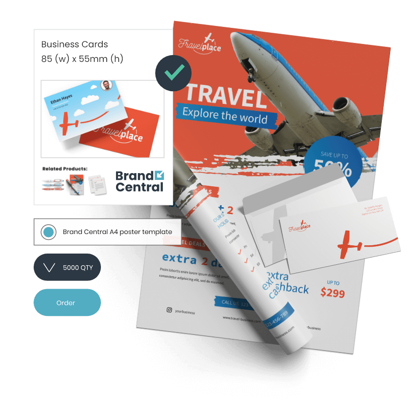 Print with confidence through your dedicated microsite